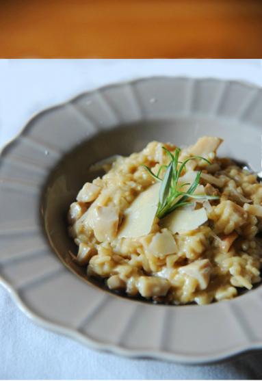Zdjęcie - Kremowe risotto z borowikami i oliwą truflową - Przepisy kulinarne ze zdjęciami
