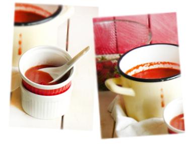 Zdjęcie - Domowy kisiel truskawkowy z mango - Przepisy kulinarne ze zdjęciami