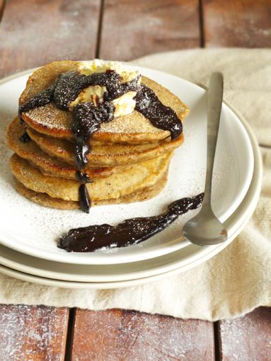 Zdjęcie - Śniadanie do łóżka #49: Cappuccino pancakes - Przepisy kulinarne ze zdjęciami