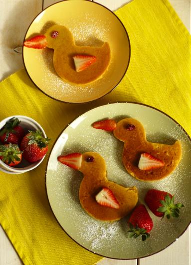 Zdjęcie - Śniadanie do łóżka #41: Wielkanocne pancakes z mąki kukurydzianej - Przepisy kulinarne ze zdjęciami