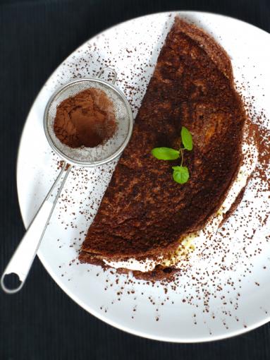 Zdjęcie - Śniadanie do łóżka #39: Czekoladowy omlet - Przepisy kulinarne ze zdjęciami