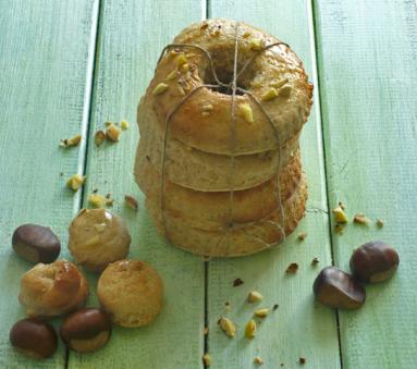 Zdjęcie - Śniadanie do łóżka #17: Pieczone owsiane donuty z kasztanami - Przepisy kulinarne ze zdjęciami