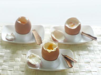 Zdjęcie - Śniadanie do łóżka #15: Jajka na miękko z karmelem cynamonowym - Przepisy kulinarne ze zdjęciami