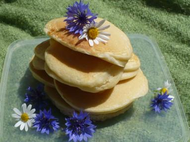 Zdjęcie - Pancakes z suszonymi jagodami - Przepisy kulinarne ze zdjęciami
