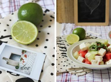 Zdjęcie - Sałatka z mango, arbuzem i fetą - Przepisy kulinarne ze zdjęciami