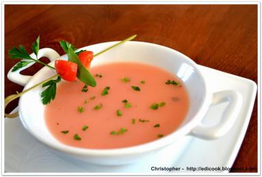 Zdjęcie - Zupa ziemniaczana przecierana z pomidorami - Przepisy kulinarne ze zdjęciami