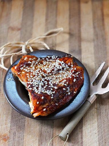 Zdjęcie - pieczony łosoś sezamowy - Przepisy kulinarne ze zdjęciami