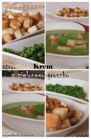 ZdjÄcie - Zielono mi czyli zupa-krem z zielonego groszku - Przepisy kulinarne ze zdjÄciami