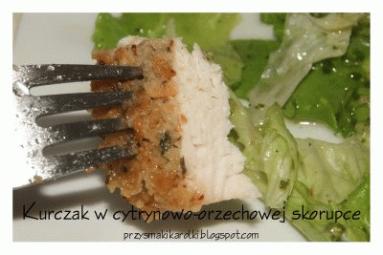ZdjÄcie - Kurczak w cytrynowo-orzechowej skorupce - Przepisy kulinarne ze zdjÄciami