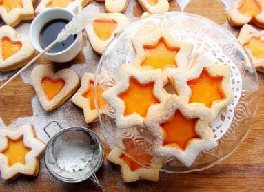 Zdjęcie - Pomarańczowe ciasteczka z galaretką - Przepisy kulinarne ze zdjęciami