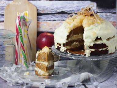 Zdjęcie - 2 urodziny bloga i ciasto miodowe z jabłkami / Honey apple cake - Przepisy kulinarne ze zdjęciami