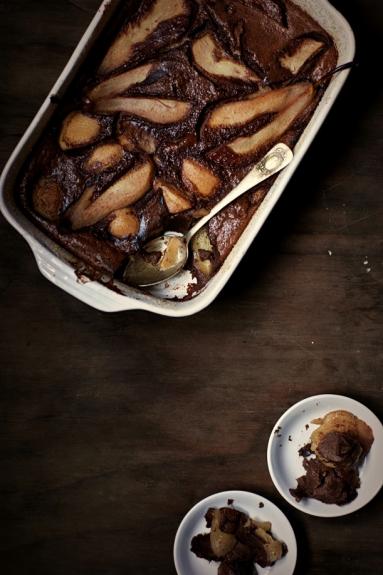 Zdjęcie - Czekoladowo-gruszkowe clafoutis- Pear and chocolate clafoutis - Przepisy kulinarne ze zdjęciami