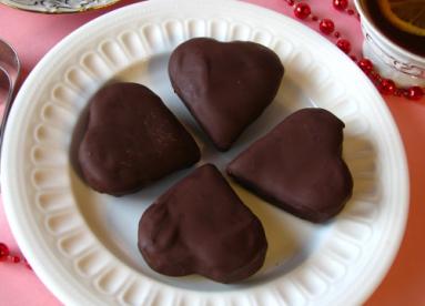 Zdjęcie - Miękkie nadziewane pierniczki w czekoladzie -  cudowne! - Przepisy kulinarne ze zdjęciami