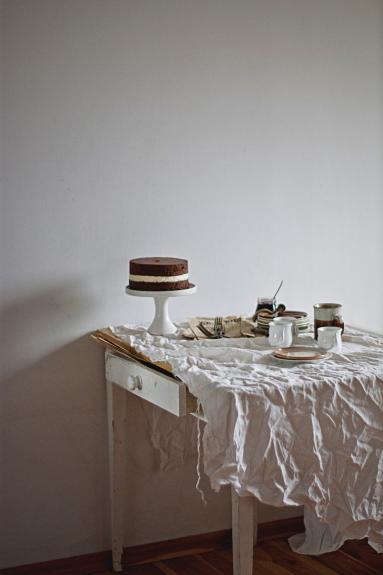 Zdjęcie - Czekoladowy torcik musowy - Chocolate mousse layer cake - Przepisy kulinarne ze zdjęciami