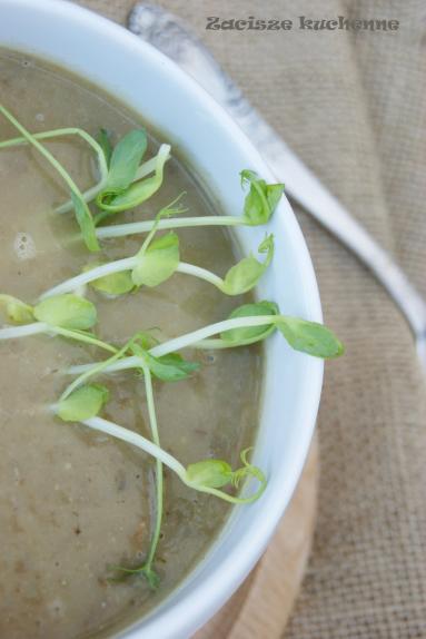 Zdjęcie - Zupa krem z topinamburu i zielonej soczewicy - Przepisy kulinarne ze zdjęciami