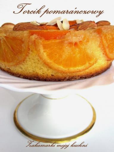 Zdjęcie - Torcik  odwrócony z  pomarańczami - Przepisy kulinarne ze zdjęciami