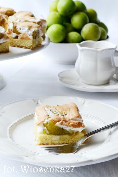 Zdjęcie - Kruche ciasto z zieloną śliwką - Przepisy kulinarne ze zdjęciami