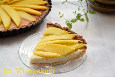 Zdjęcie - Tarta kokosowa z mango - Przepisy kulinarne ze zdjęciami
