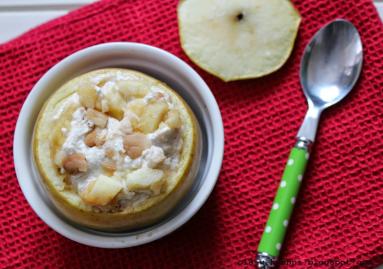 Zdjęcie - Pieczone jabłka z ricottą i herbatnikami - Przepisy kulinarne ze zdjęciami