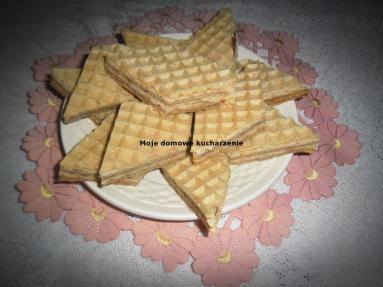 Zdjęcie - Wafle z masą z serków waniliowych - Przepisy kulinarne ze zdjęciami