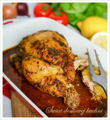Zdjęcie - Kurczak pieczony z kurkumą i tymiankiem - Przepisy kulinarne ze zdjęciami