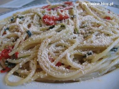 Zdjęcie - Spaghetti aglio e  olio  - Przepisy kulinarne ze zdjęciami