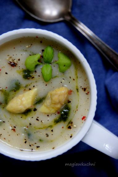 Zdjęcie - Zupa szparagowa z cydrem - Przepisy kulinarne ze zdjęciami