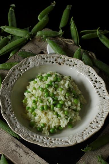 Zdjęcie - Risotto z zielonym groszkiem - Przepisy kulinarne ze zdjęciami