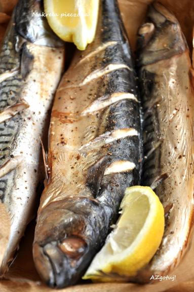 Zdjęcie - Świeża makrela pieczona - Przepisy kulinarne ze zdjęciami