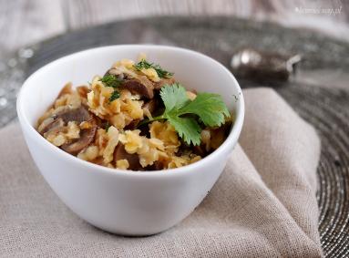 Zdjęcie - Szybka soczewica z pieczarkami / Easy lentils with mushrooms - Przepisy kulinarne ze zdjęciami