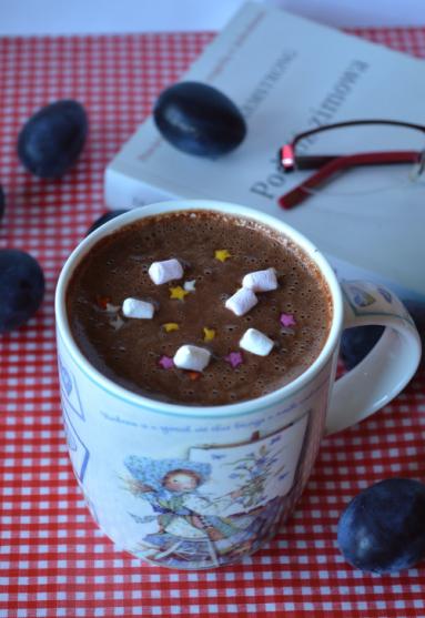 Zdjęcie - Śliwkowa gorąca  czekolada - Przepisy kulinarne ze zdjęciami