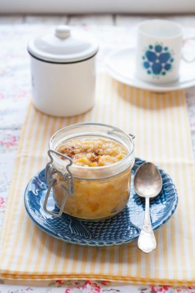Zdjęcie - Dyniowy pudding ryżowy z jabłkiem i mlekiem kokosowym - Przepisy kulinarne ze zdjęciami