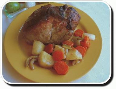 Zdjęcie - Karkówka Worcester z kardamonem i pieczonymi warzywami - Przepisy kulinarne ze zdjęciami