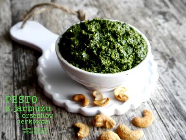 Zdjęcie - Pesto z jarmużu i orzechów nerkowca - Przepisy kulinarne ze zdjęciami