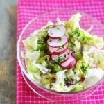 Zdjęcie - Chrupiąca sałatka - Przepisy kulinarne ze zdjęciami