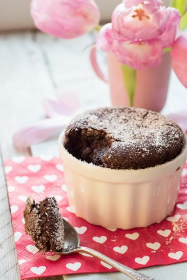 Zdjęcie - Suflet czekoladowy (na walentynki) - Przepisy kulinarne ze zdjęciami