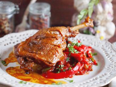 Zdjęcie - Miodowe udka z kaczki / Honey duck legs - Przepisy kulinarne ze zdjęciami