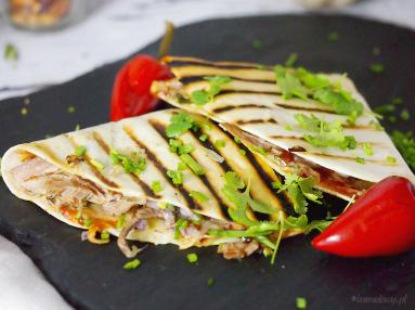 Zdjęcie - Quasedillas z kaczką w sosie bbq / Bbq duck quasedillas - Przepisy kulinarne ze zdjęciami