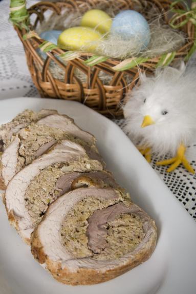 Zdjęcie - Pieczeń wieprzowa nadziewana sardynkami wg Disslowej - Przepisy kulinarne ze zdjęciami
