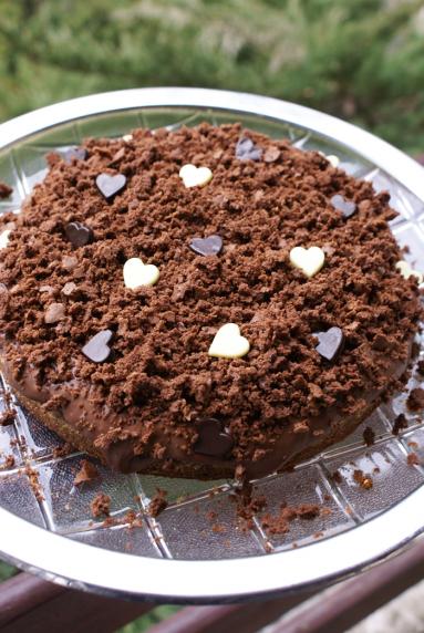 Zdjęcie - Ciasto podwójnie czekoladowe - Przepisy kulinarne ze zdjęciami