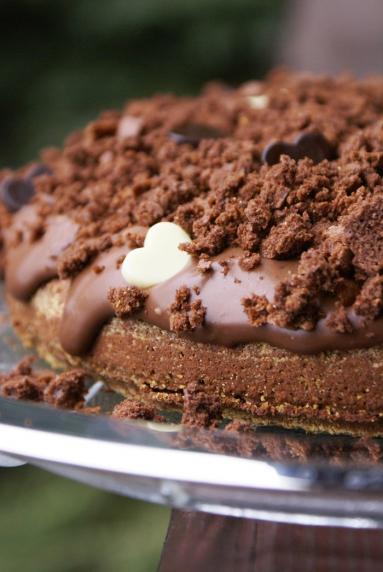 Zdjęcie - Ciasto podwójnie czekoladowe - Przepisy kulinarne ze zdjęciami