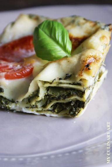 Zdjęcie - Lasagne szpinakowa - Przepisy kulinarne ze zdjęciami