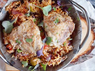 Zdjęcie - Kurczak z ryżem po włosku / Italian chicken and rice - Przepisy kulinarne ze zdjęciami