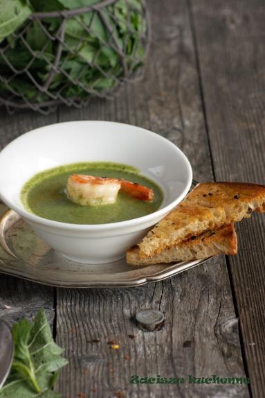 Zdjęcie - Zupa z liści rzodkiewki i pokrzywy - Przepisy kulinarne ze zdjęciami
