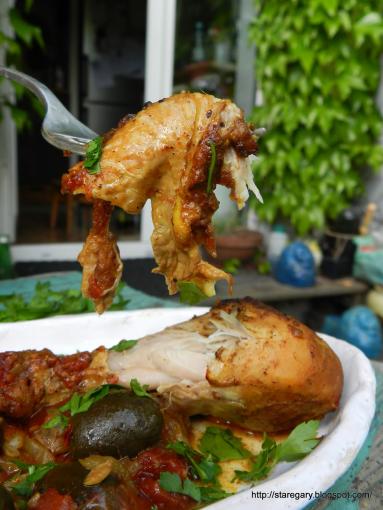 Zdjęcie - Kurczak z oliwkami (tagine) w wolowarze - Przepisy kulinarne ze zdjęciami