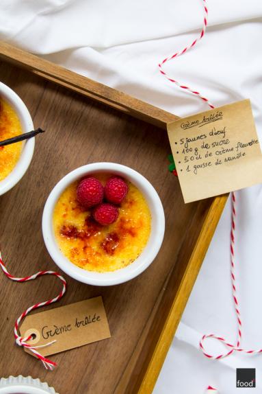 Zdjęcie - Crème brûlée z malinami - Przepisy kulinarne ze zdjęciami