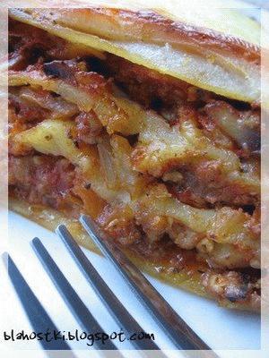 Zdjęcie - Lasagne z sosem mięsnym - Przepisy kulinarne ze zdjęciami