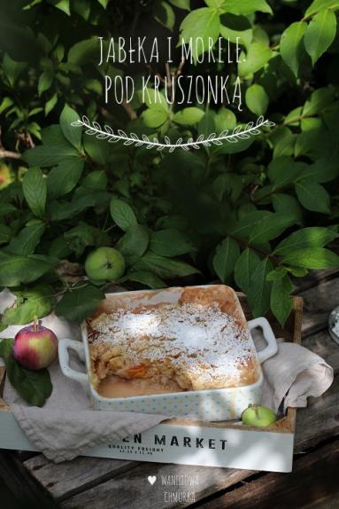 Zdjęcie - Jabłka i morele pod pełnoziarnistą kruszonką - Przepisy kulinarne ze zdjęciami