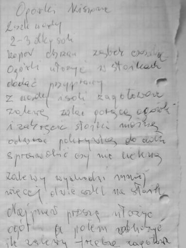 Zdjęcie - Ogórki kiszone babci Stasi - Przepisy kulinarne ze zdjęciami