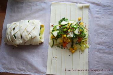 Zdjęcie - Ciasto francuskie z warzywami - Przepisy kulinarne ze zdjęciami